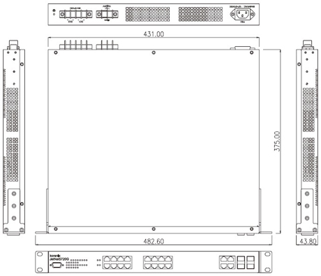 Korenix˼(ӼF) JetNet 5720G-8P 16+4GCʽW(wng)IEEE802.3at߹PoEI(y)̫W(wng)QC8 PoE˿