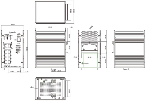 Korenix˼(ӼF) JetNet 5310G 8 PoE + 2GW(wng)IEEE802.3at߹PoEI(y)̫W(wng)QC